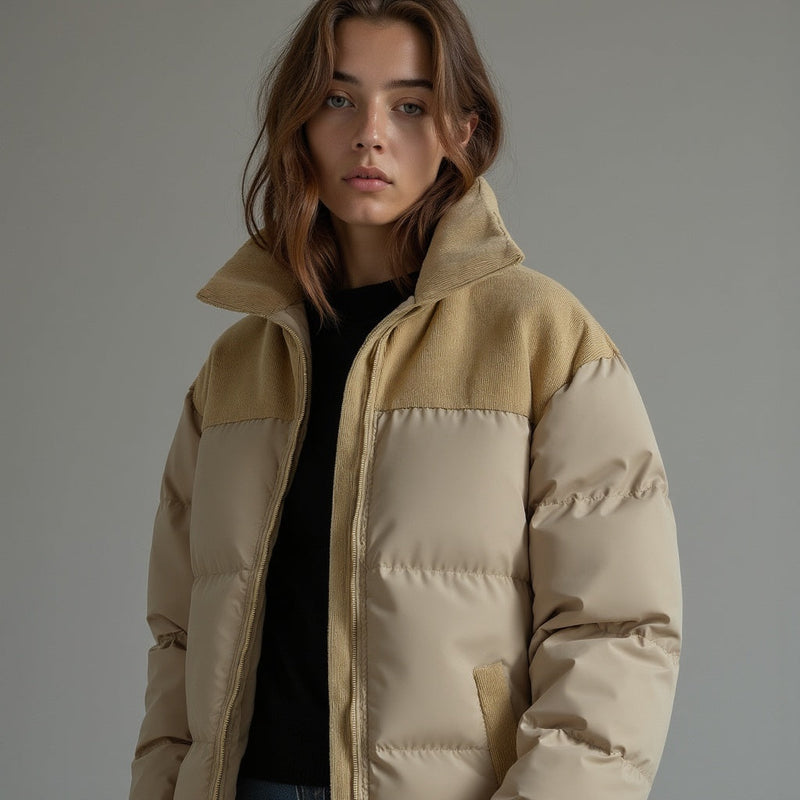 Elli - Cord-Pufferjacke