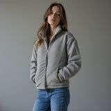 Jasmin - Velours-Pufferjacke