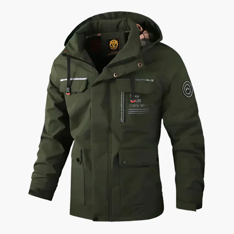 Casiano - Herren Winterjacke Wasserdicht Mit Kapuze