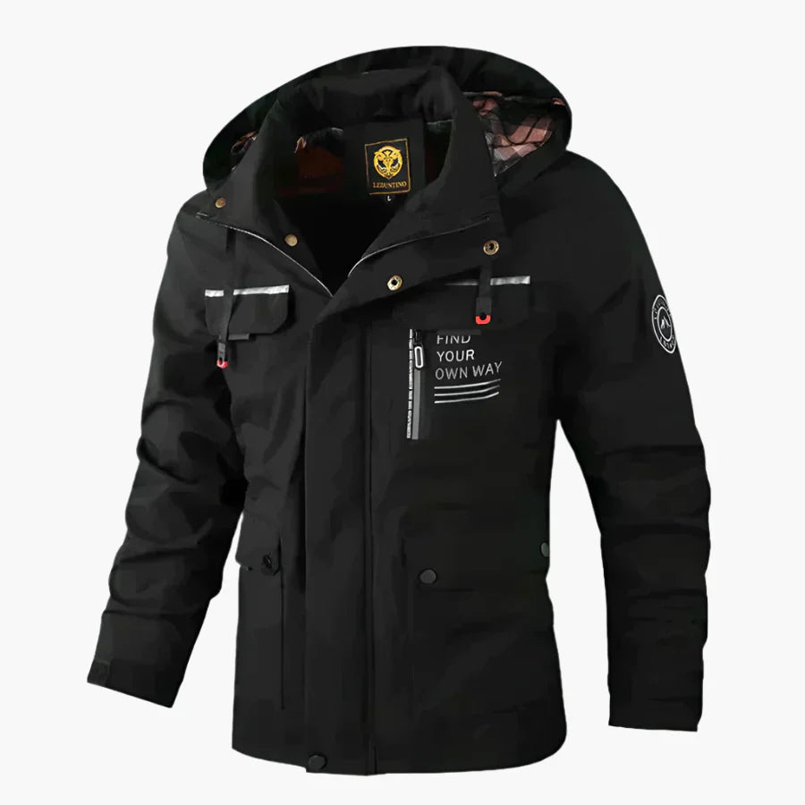 Casiano - Herren Winterjacke Wasserdicht Mit Kapuze