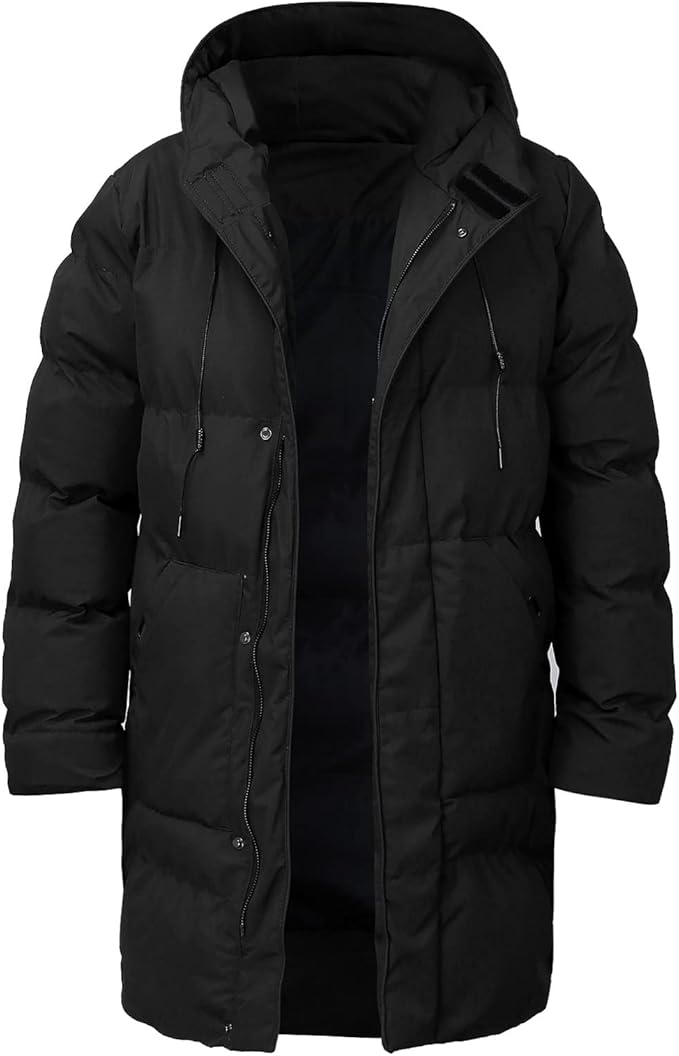 Burghard - Warme Herren Parka Jacke mit Kapuze