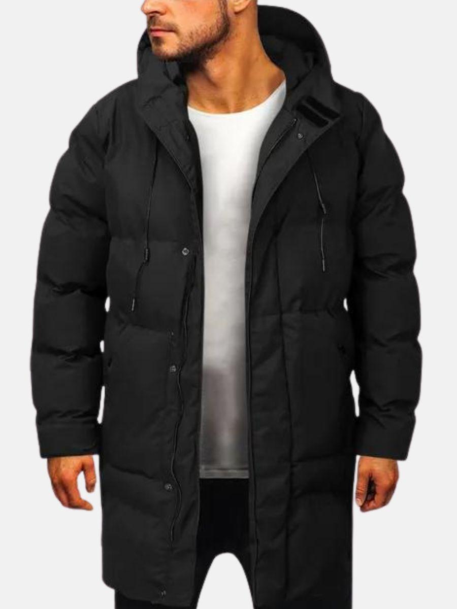 Burghard - Warme Herren Parka Jacke mit Kapuze