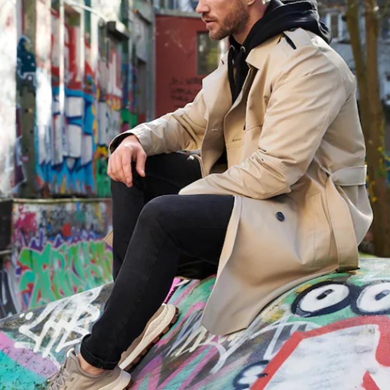 Benedikt - Zweireihiger Trenchcoat für Herren