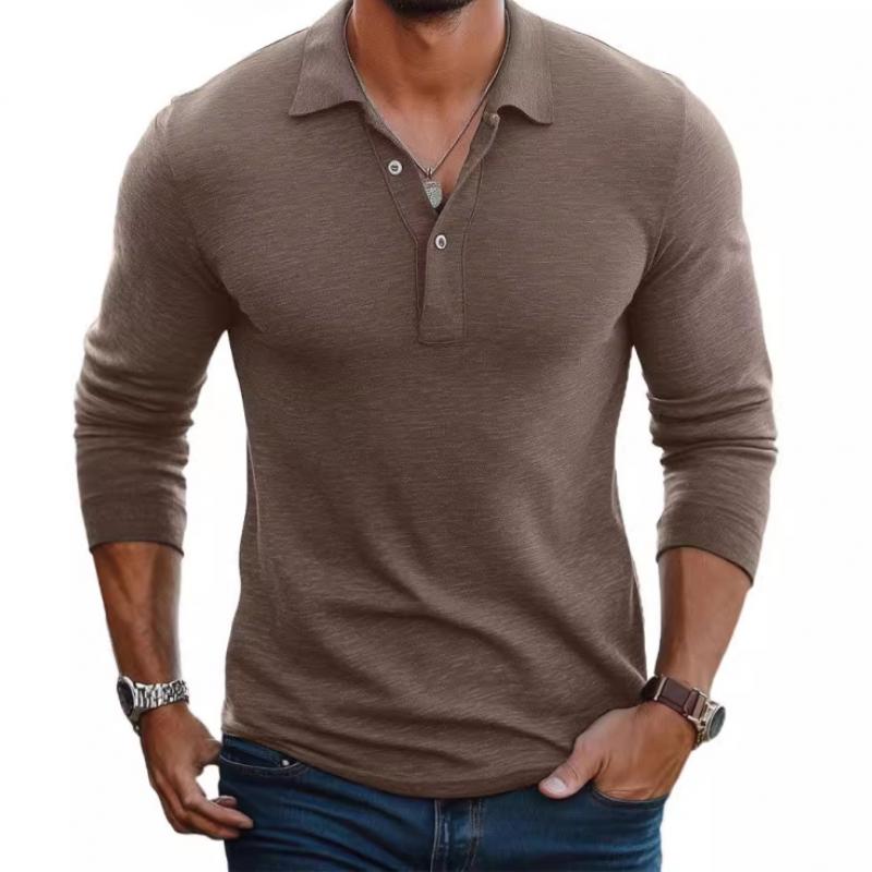 Rafael – Slim Fit Poloshirt Herren Langarm Modern Elegant