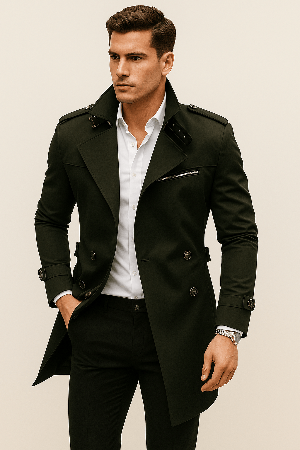 Lorin - Wasserabweisender Trenchcoat Herren Klassisch