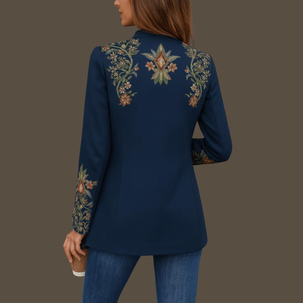 Miriam - Eleganter Cardigan Damen Leicht Atmungsaktiv Mit Taschen