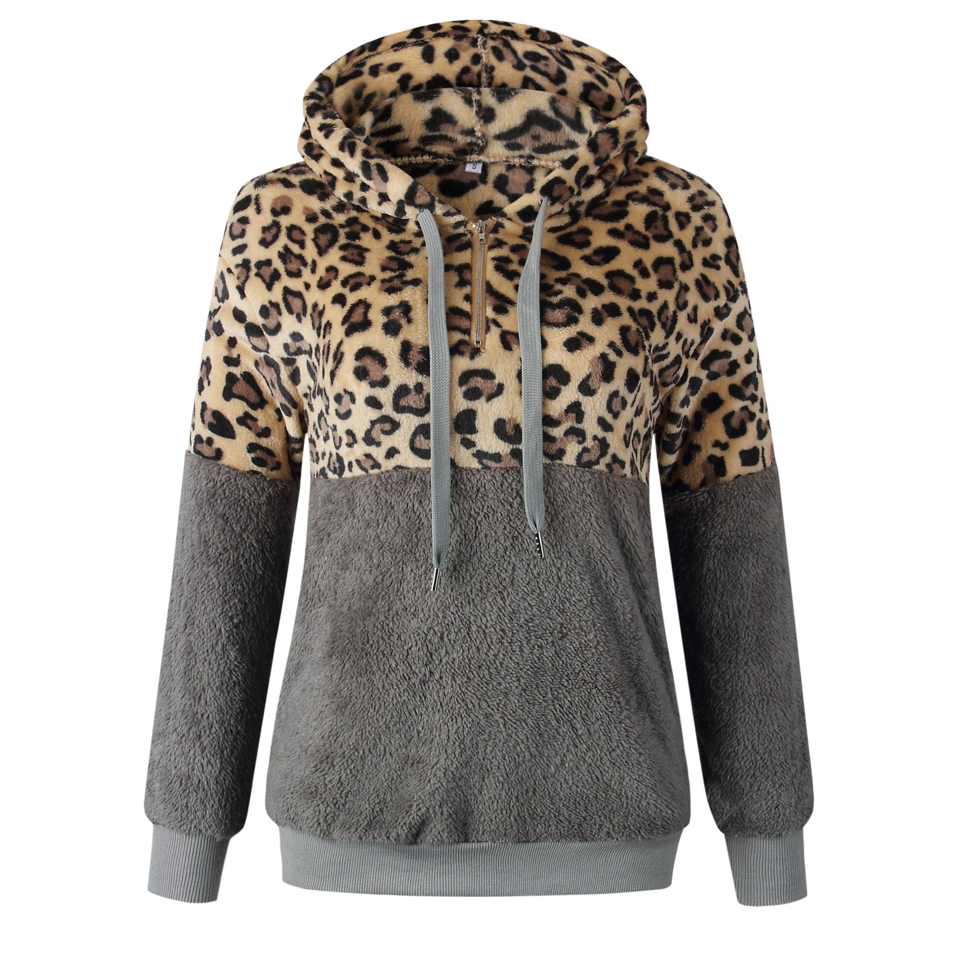 Sarah – Warmer Hoodie Mit Leoparden-Muster