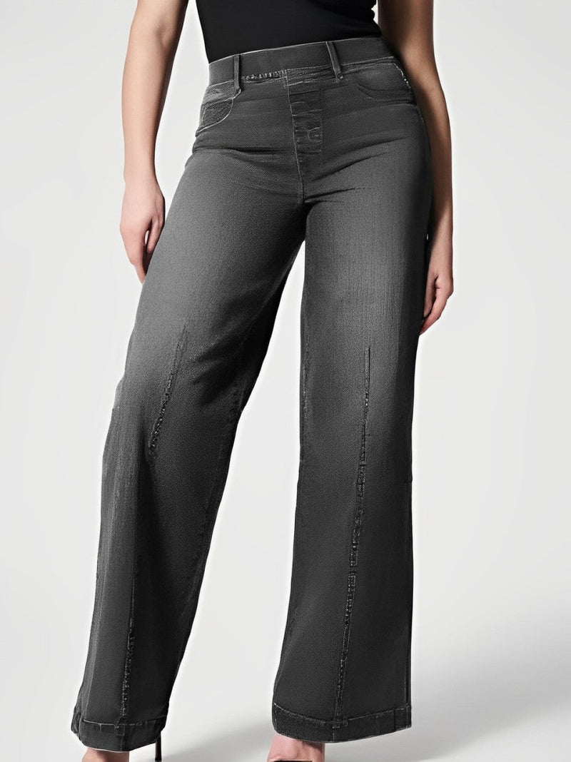 Lorene - Weitbeinige High-Waist-Jeans