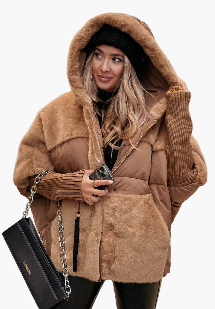 Fabienne – Warme Winterjacke mit Kapuze für Damen
