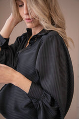 Sophisticated Stripes Black - Blouse