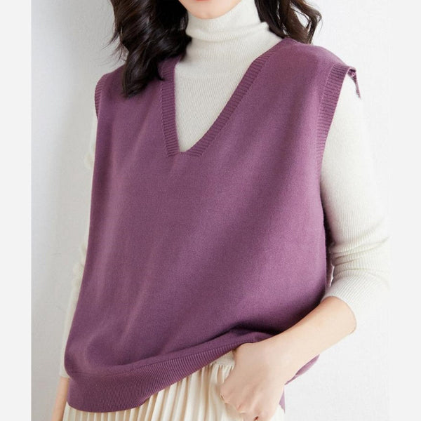 Allanah - Ultrabequeme V-Ausschnitt Strickweste für Damen