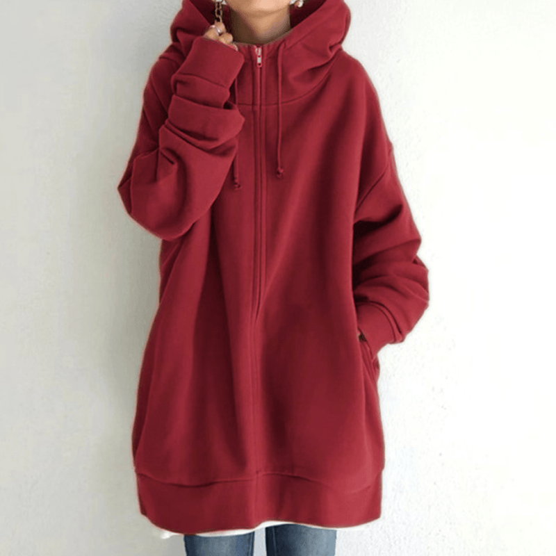 Hilena - Damen Herbst/Winter Zip-Up Hoodie