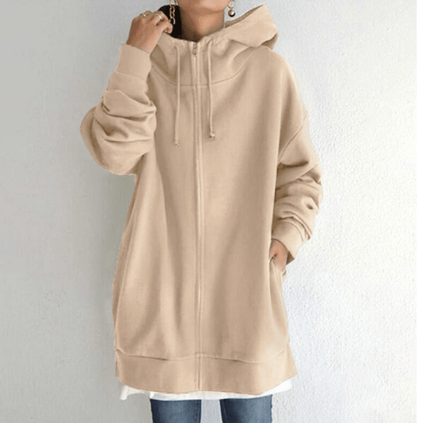 Hilena - Damen Herbst/Winter Zip-Up Hoodie