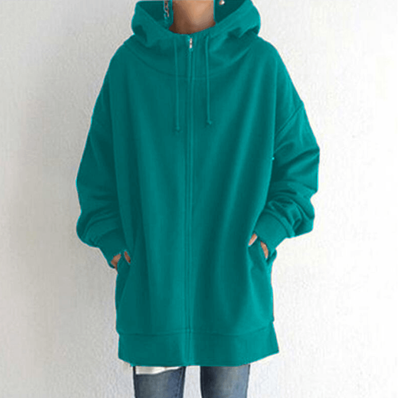 Hilena - Damen Herbst/Winter Zip-Up Hoodie