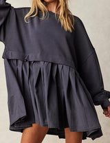 Aryel - Bequemes Oversized Sweatshirt-Kleid für Damen