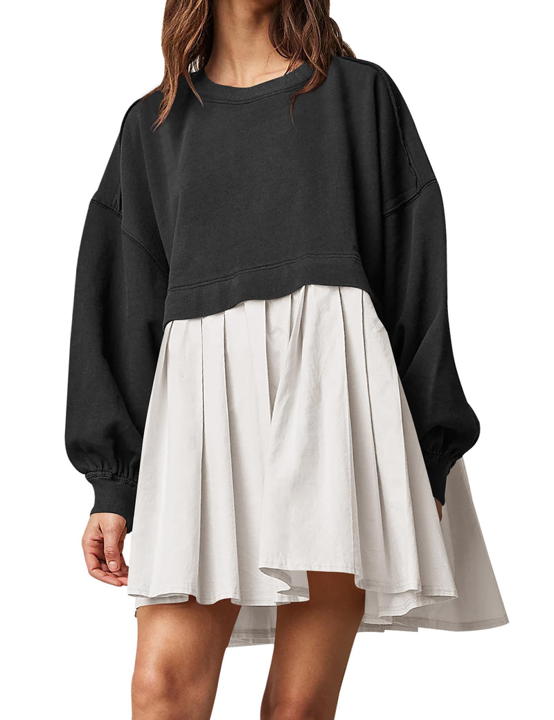 Aryel - Bequemes Oversized Sweatshirt-Kleid für Damen