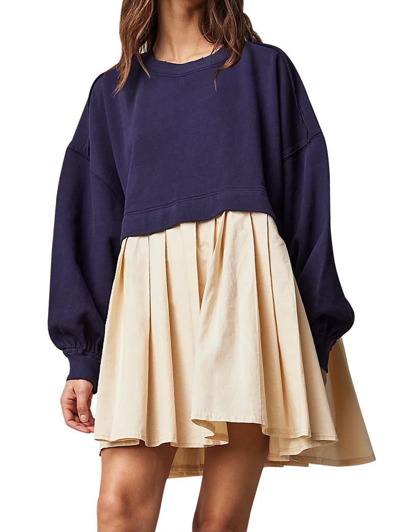 Aryel - Bequemes Oversized Sweatshirt-Kleid für Damen