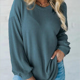 Helina - Damen Relaxed Rundhals Longsleeve Pullover