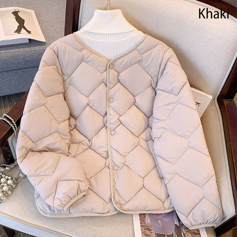 Kiki - Quiltierte Winterjacke mit Knöpfen für Damen