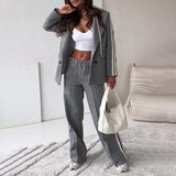 Rike - Damen Zwei-Teile Set mit Kapuze und Blazer