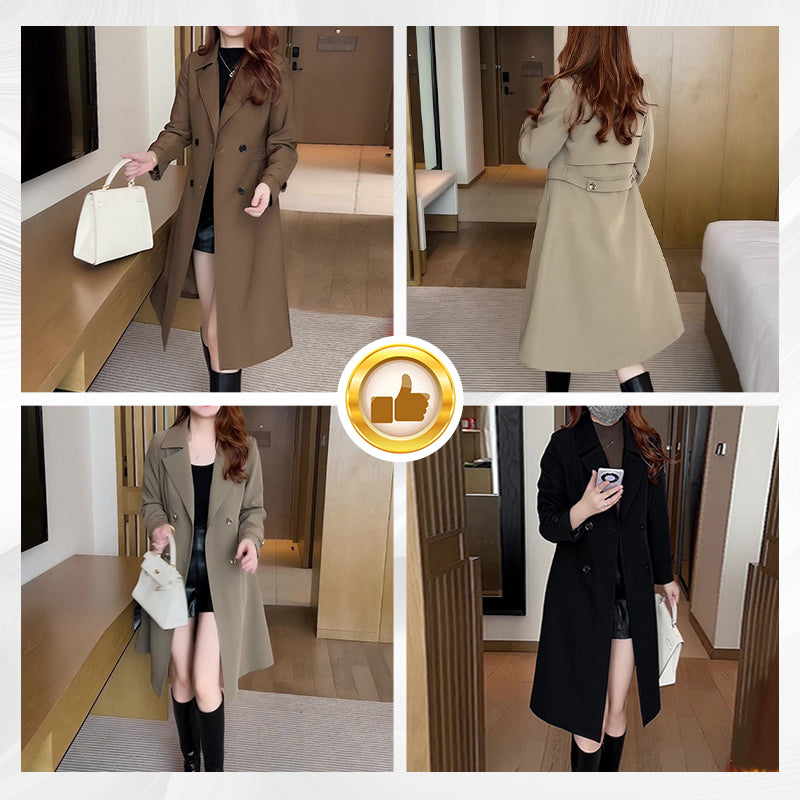 Eleganter, warmer Trenchcoat für Damen