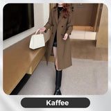 Eleganter, warmer Trenchcoat für Damen