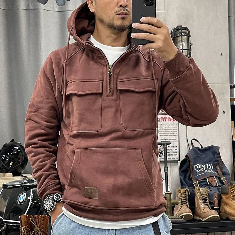Ciro - Herren Winter Hoodie Taktisch mit Zipper