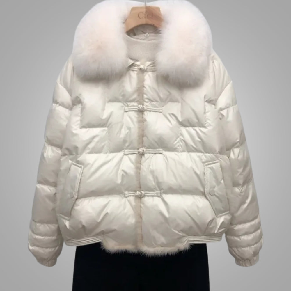 Daisy - Glänzende Oversize Damen Pufferjacke