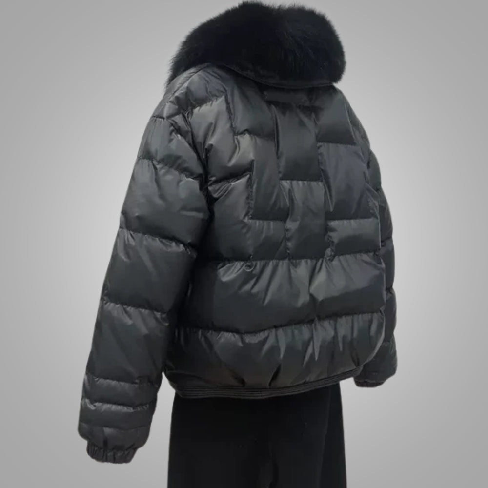 Daisy - Glänzende Oversize Damen Pufferjacke