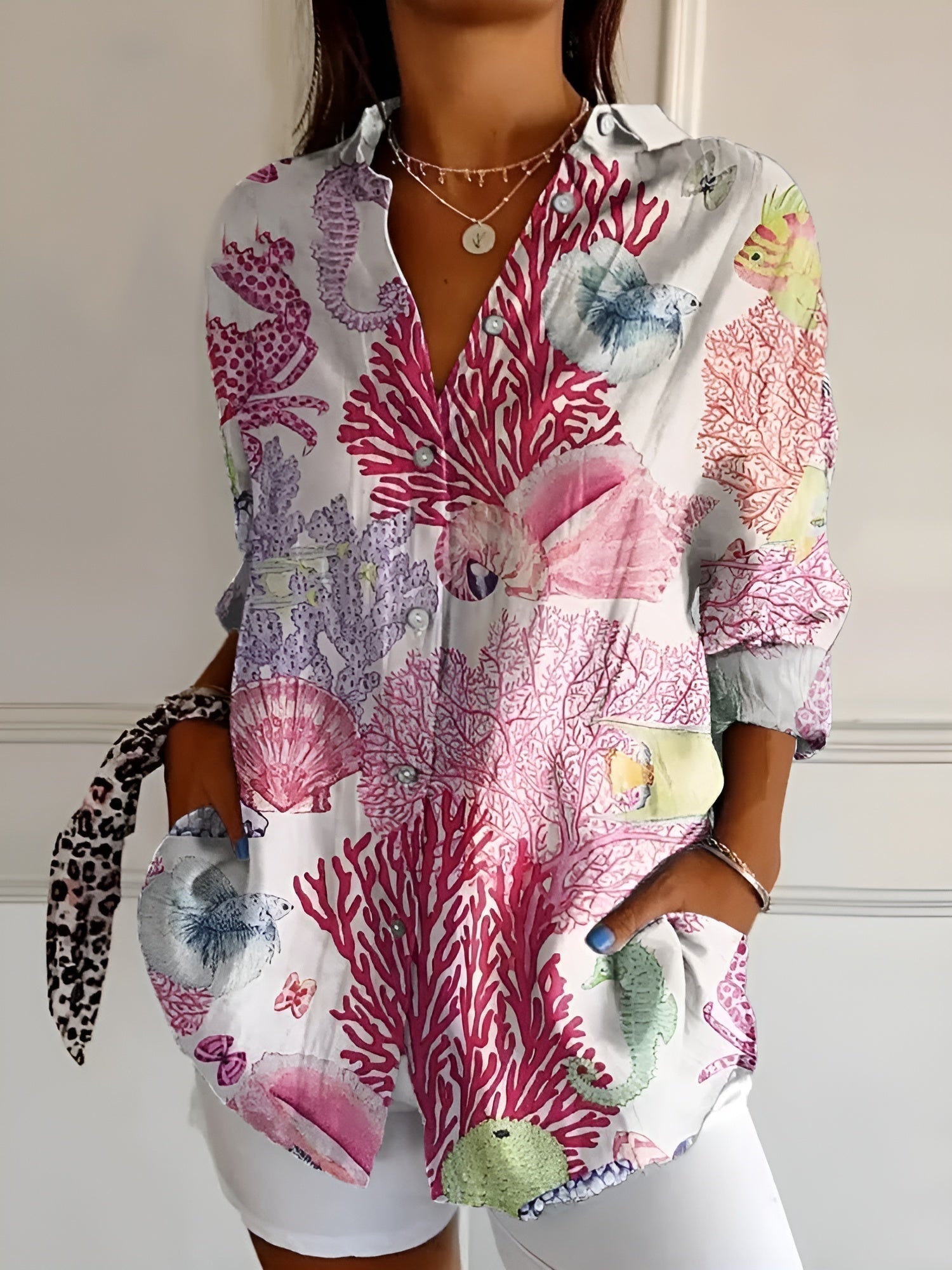 Felina - Stilvolles Button Down Hemd Für Damen