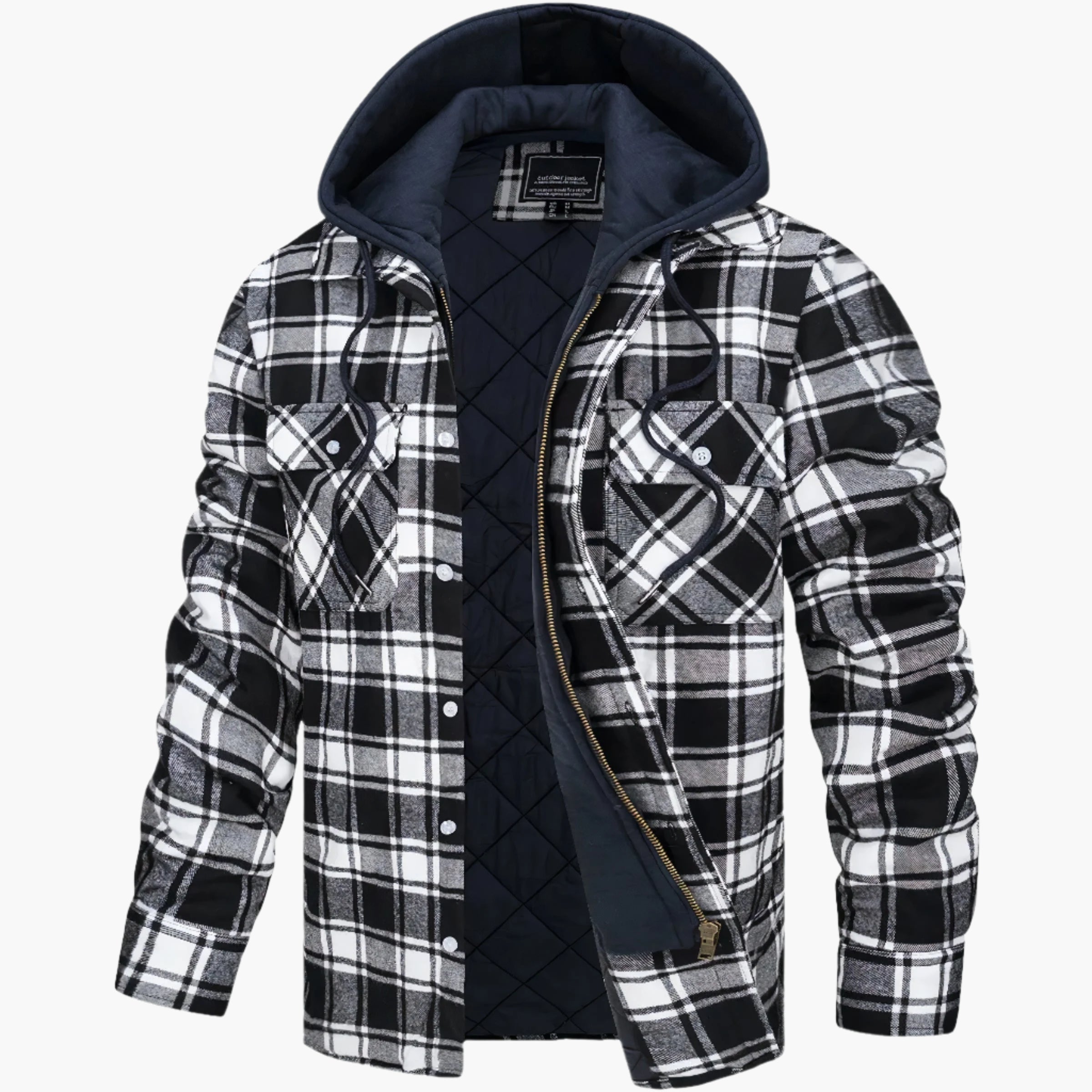 Urban – Winter-Flanelljacke mit Kapuze für Herren, modischer Freizeitmantel für Herbst & Winter