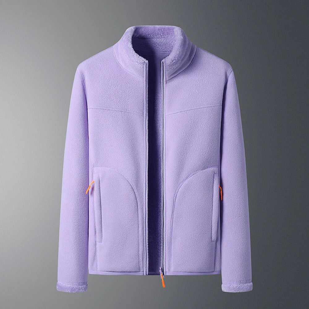 Dalia - Damen Fleece Winterjacke mit Taschen