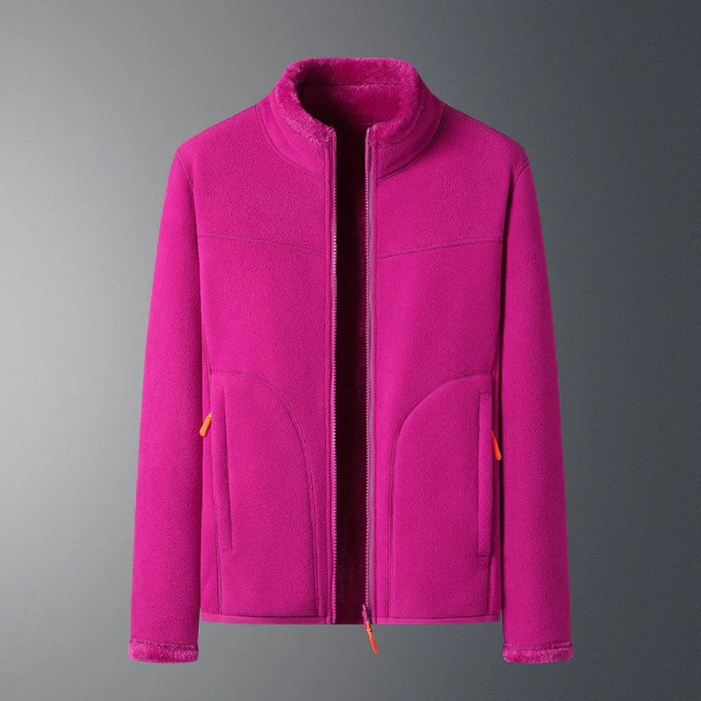 Dalia - Damen Fleece Winterjacke mit Taschen