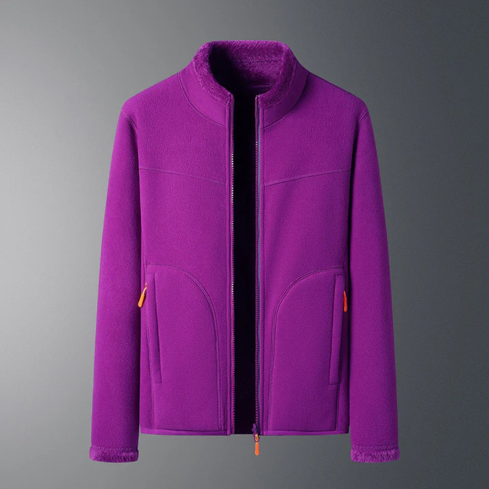 Dalia - Damen Fleece Winterjacke mit Taschen