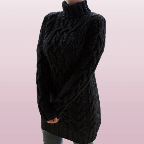 Sandra - Strickkleid Winter Warm Elegant Kuschelig
