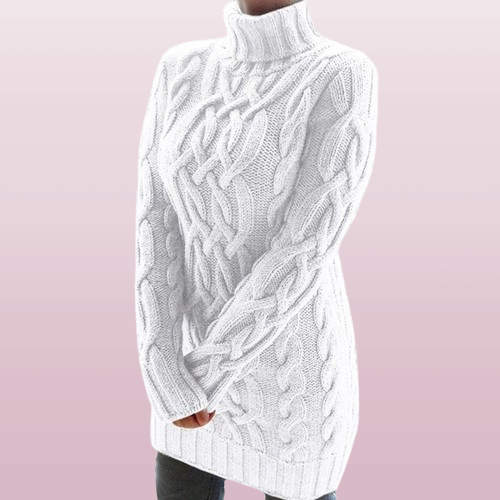 Sandra - Strickkleid Winter Warm Elegant Kuschelig