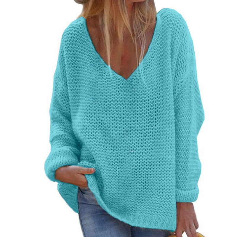 Raphaela - Lockerer Pullover mit V-Ausschnitt