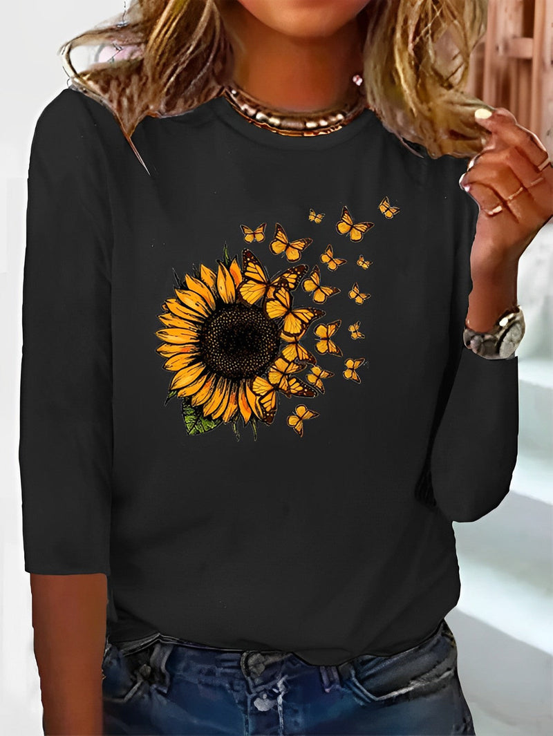 Malone Sonnenblumen - Crewneck-Hemd