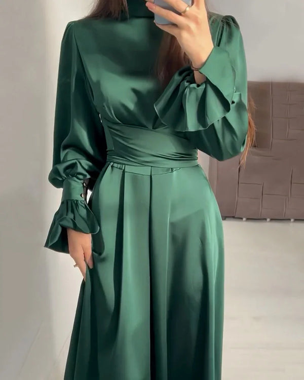 Elvie - Langes grünes Kleid