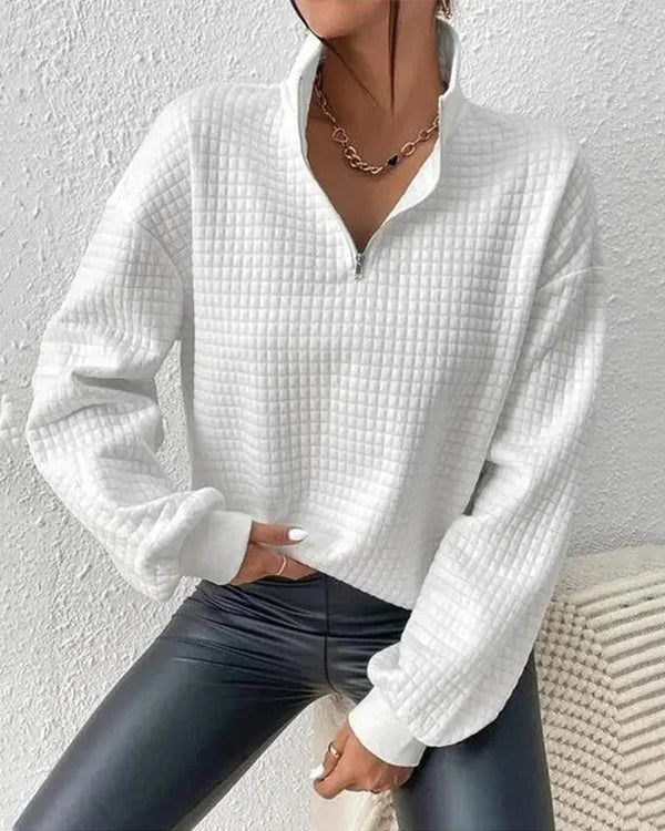 Jennifer - Eleganter Pullover mit Reißverschluss