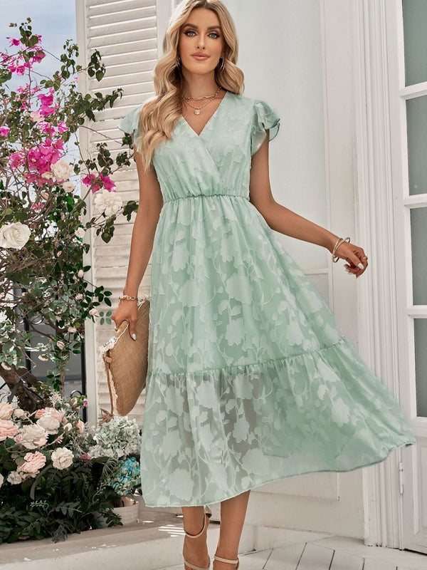 Felly - Florales Kleid mit Schmetterlingsärmeln