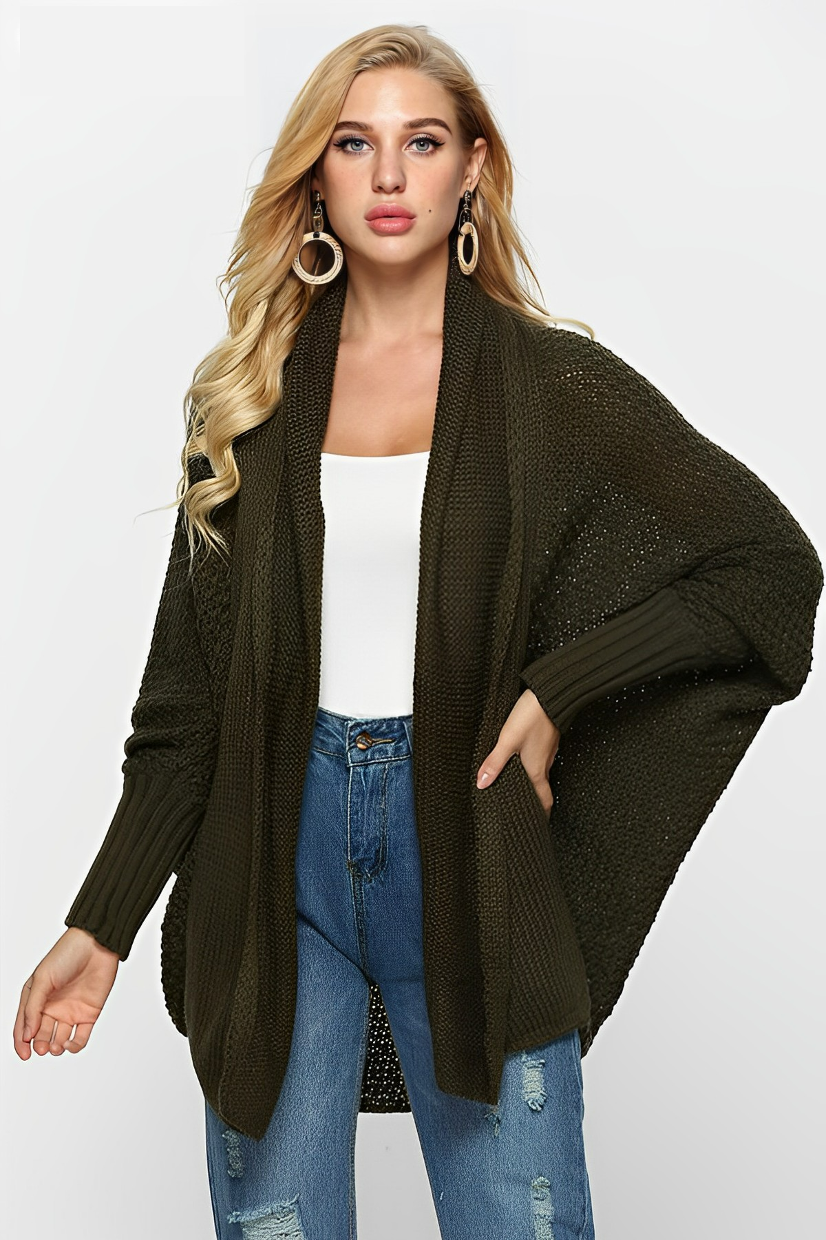 Kayla -Batwing-Strickjacke