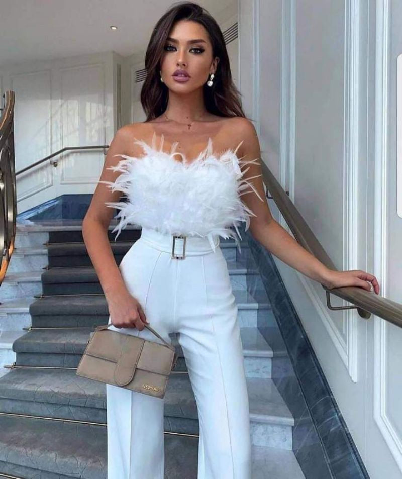 Bella - Eleganter Jumpsuit mit Röhrentop