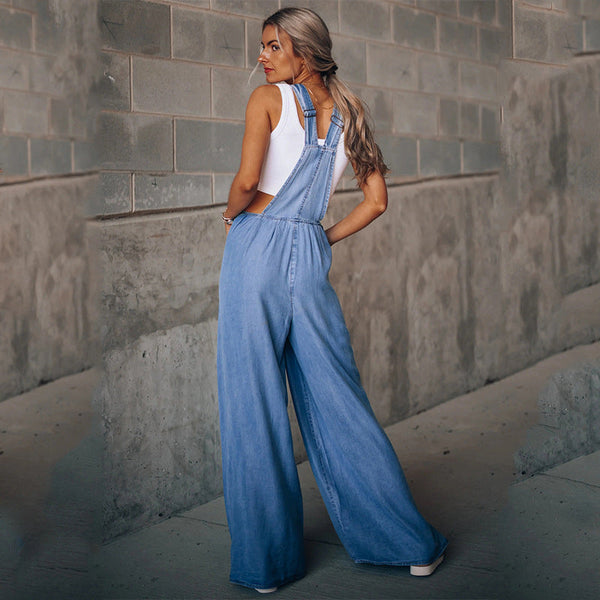 Debbie - Denim Sommer Jumpsuit