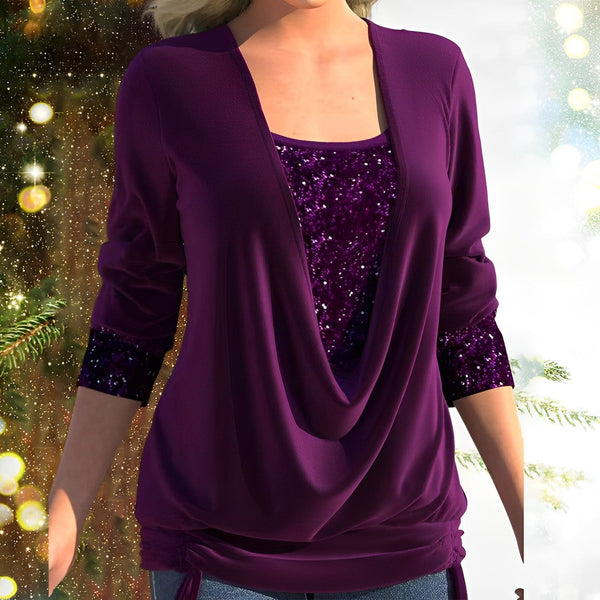 Sparkle Bluse mit Pailletten