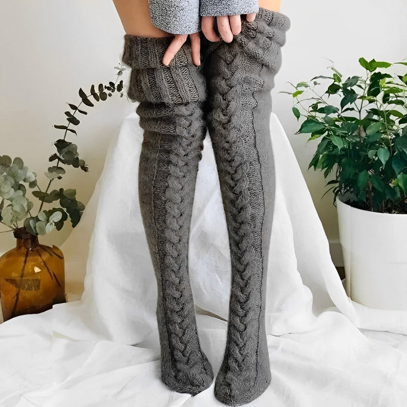 Haven Gestrickte Overknee-Socken