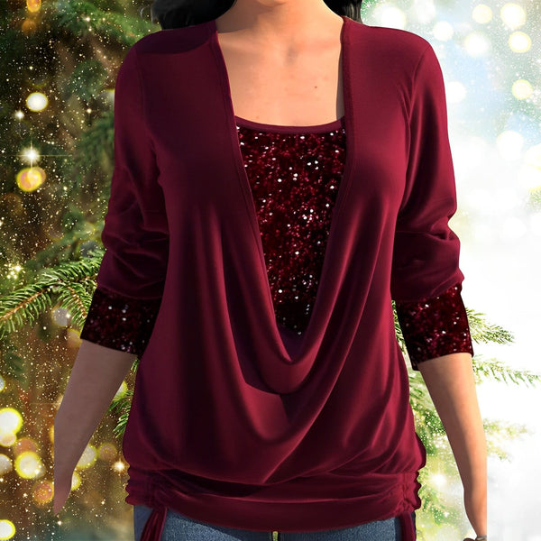 Sparkle Bluse mit Pailletten