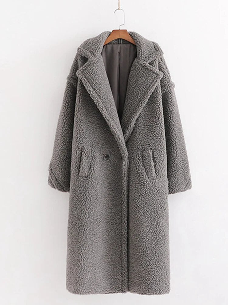 Jayzee - Damen Winter Pelzmantel