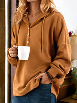 Marga Langärmeliges Sweatshirt mit Knöpfen