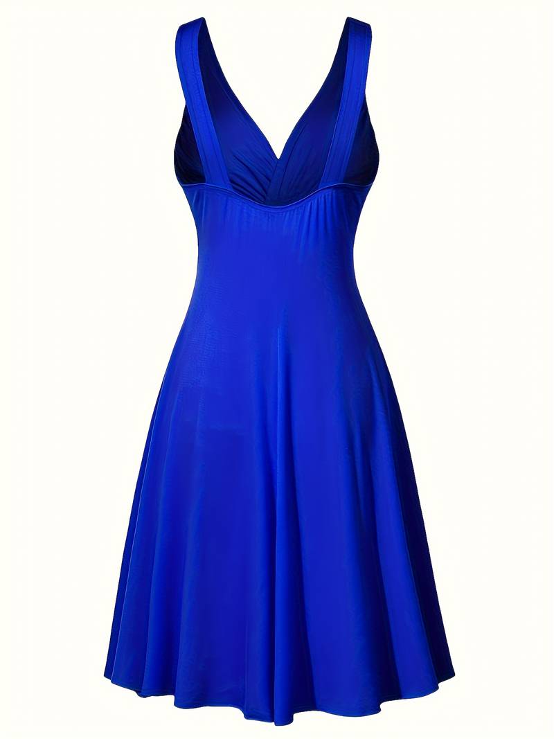 Renata - Elegantes Tank-Kleid mit tiefem V-Ausschnitt